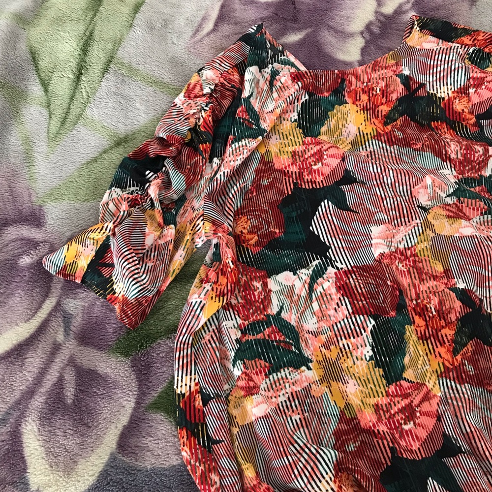 Halogen Plus Size Multicolor Mini Dress - Picture 10 of 11